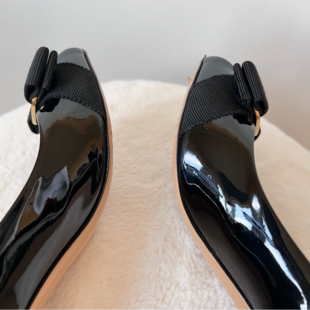 Salvatore Ferragamo Black High Heel Pumps size 6 - Picture 14 of 16